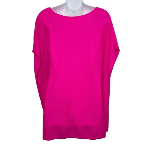 Lilly Pulitzer Kizzy cashmere tunic sweater size small/medium hot pink poncho